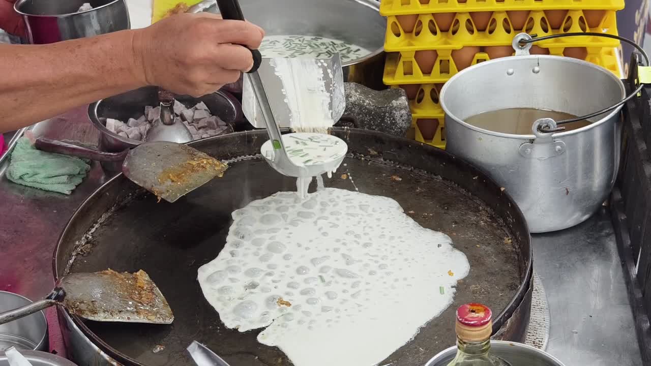 cocción de la tortilla tailandesa
