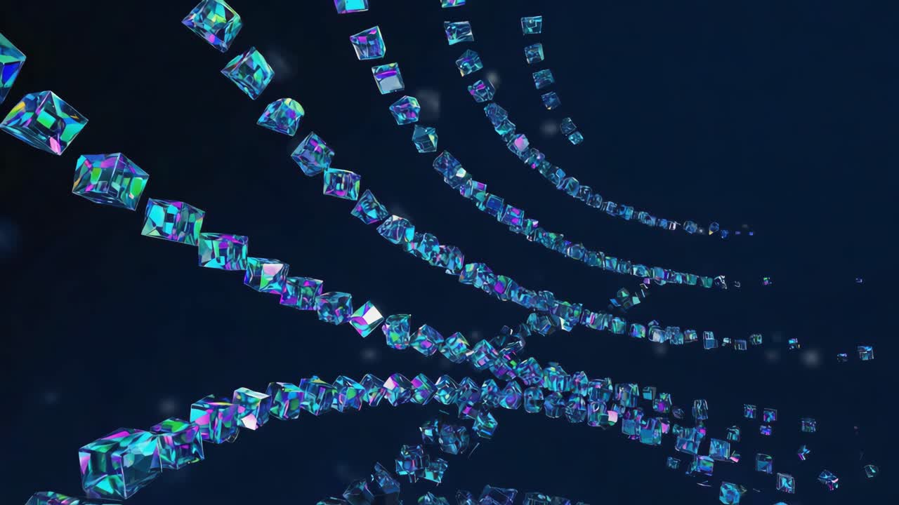 추상적인 3d 큐브 구조