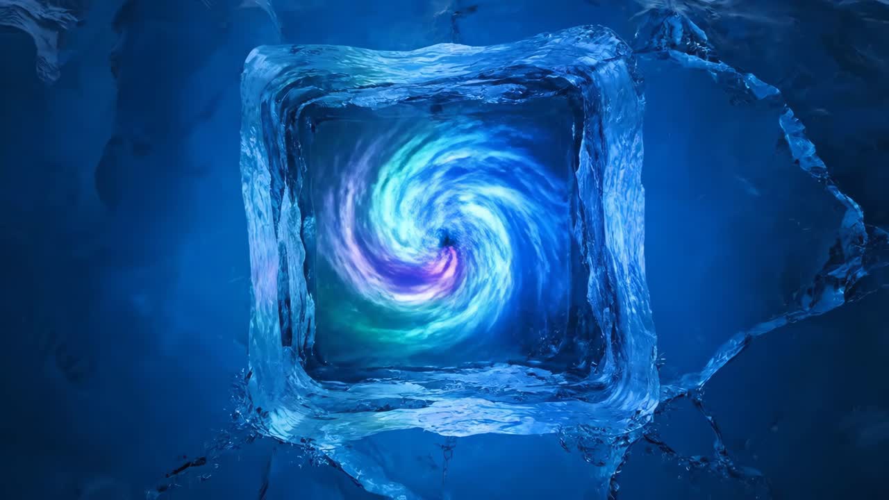 Ice Cube with Whirlpool