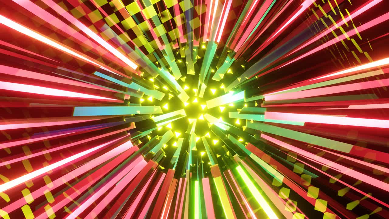 rayos de luz de una pelota de discoteca.