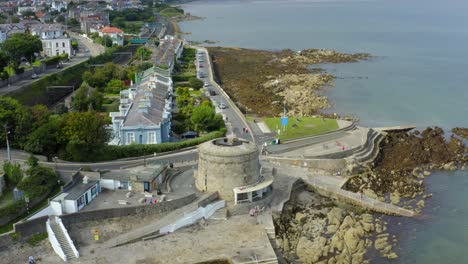 Martello-Tower,-Seapoint,-Monkstown,-Dublin,-Ireland,-September-2021