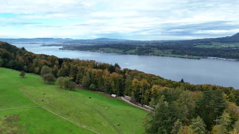 Tuggen-Junto-Al-Lago-Zurich-En-Suiza,-Ubicado-En-El-Cantón-Schwyz