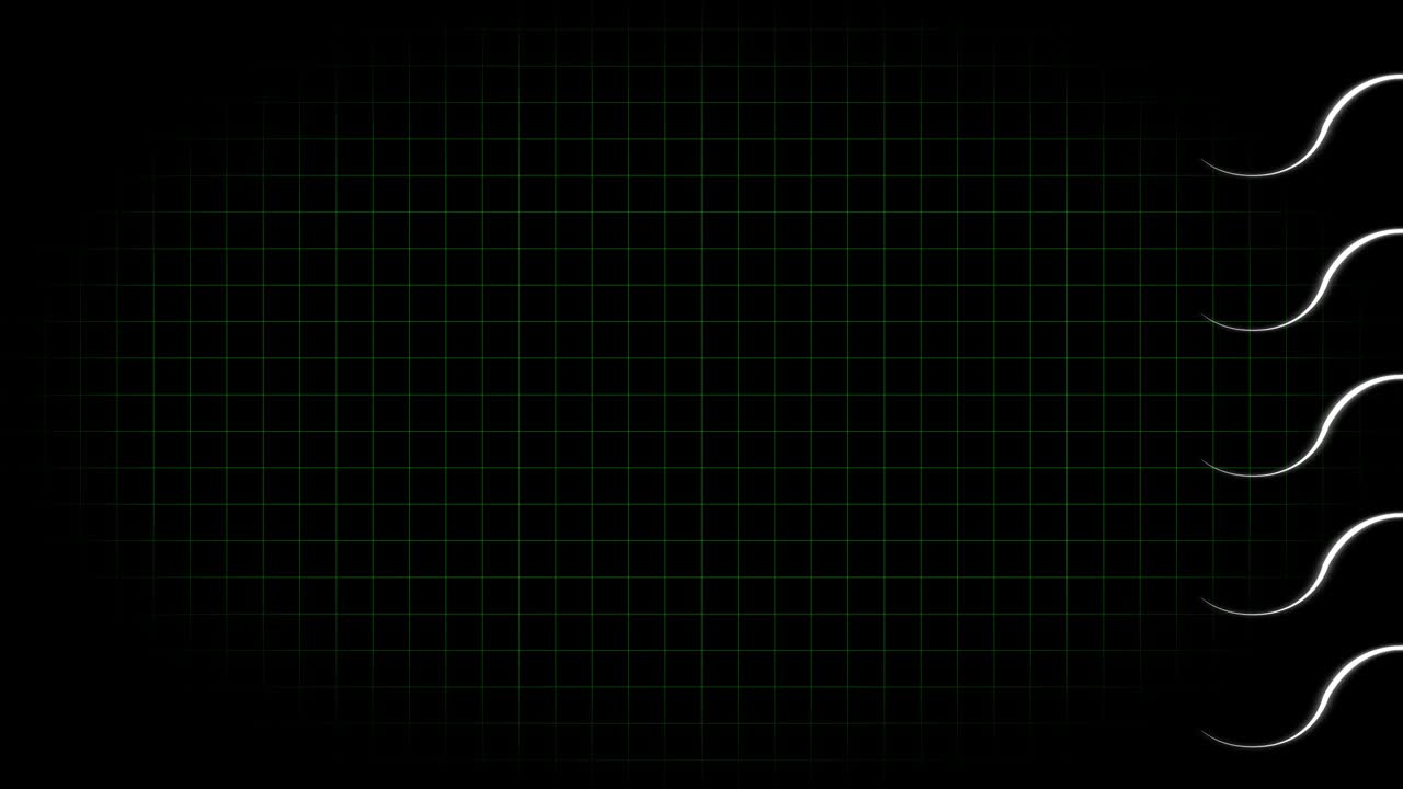 전기 심장 기록 오실로스코프 파동 형태 애니메이션 모션 그래픽