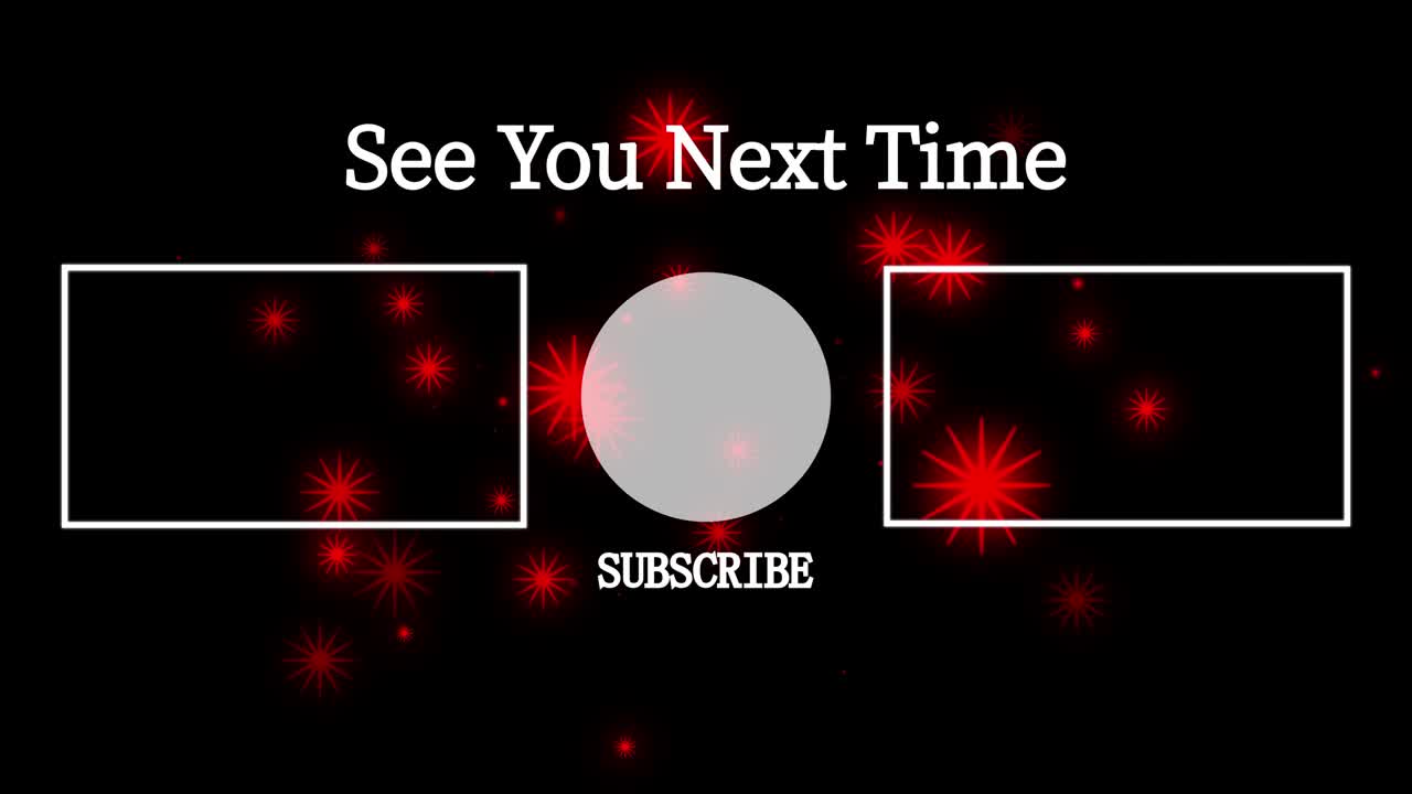 객체 조명 엔드 카드 엔딩 스크린 모션 그래픽