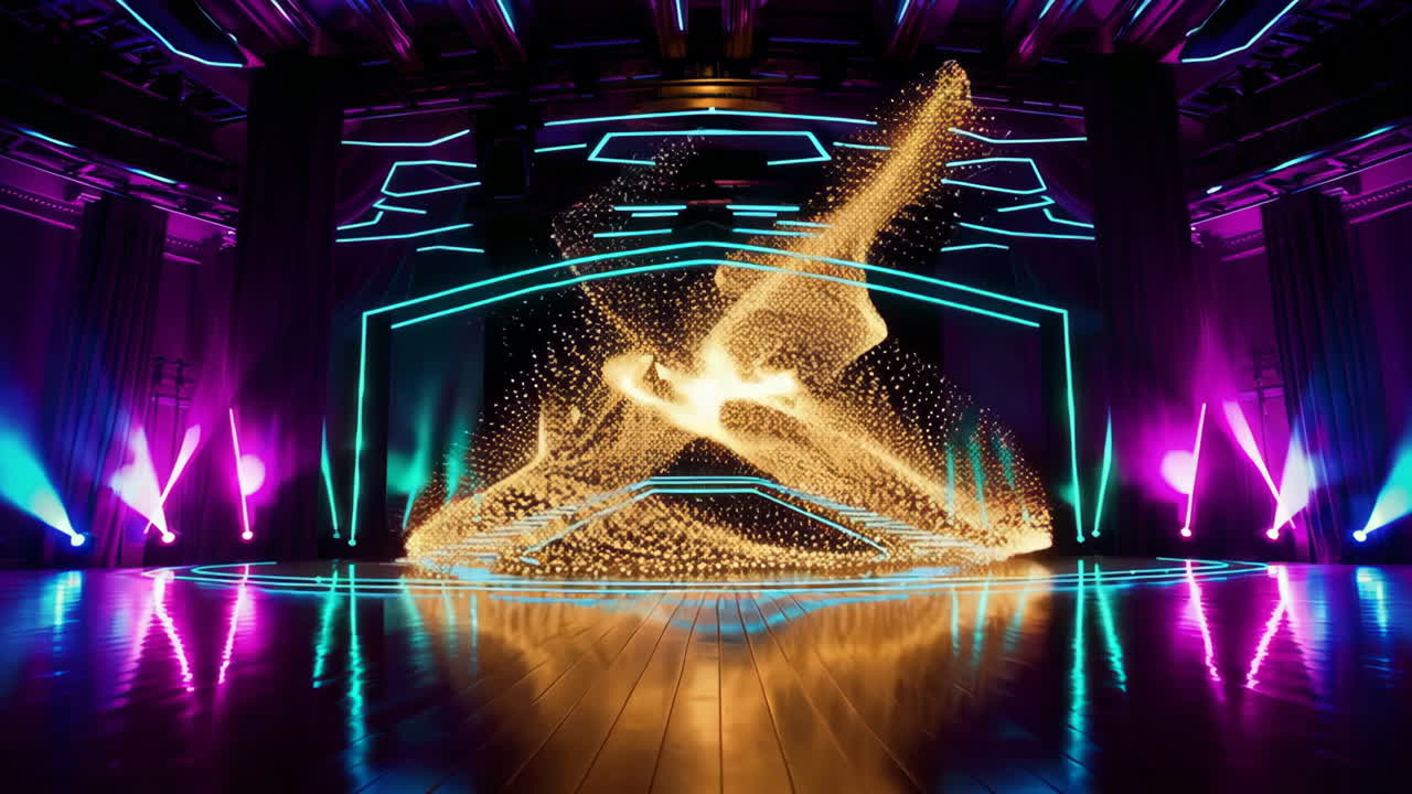 Award Ceremony Stage with Stunning Visual Effects