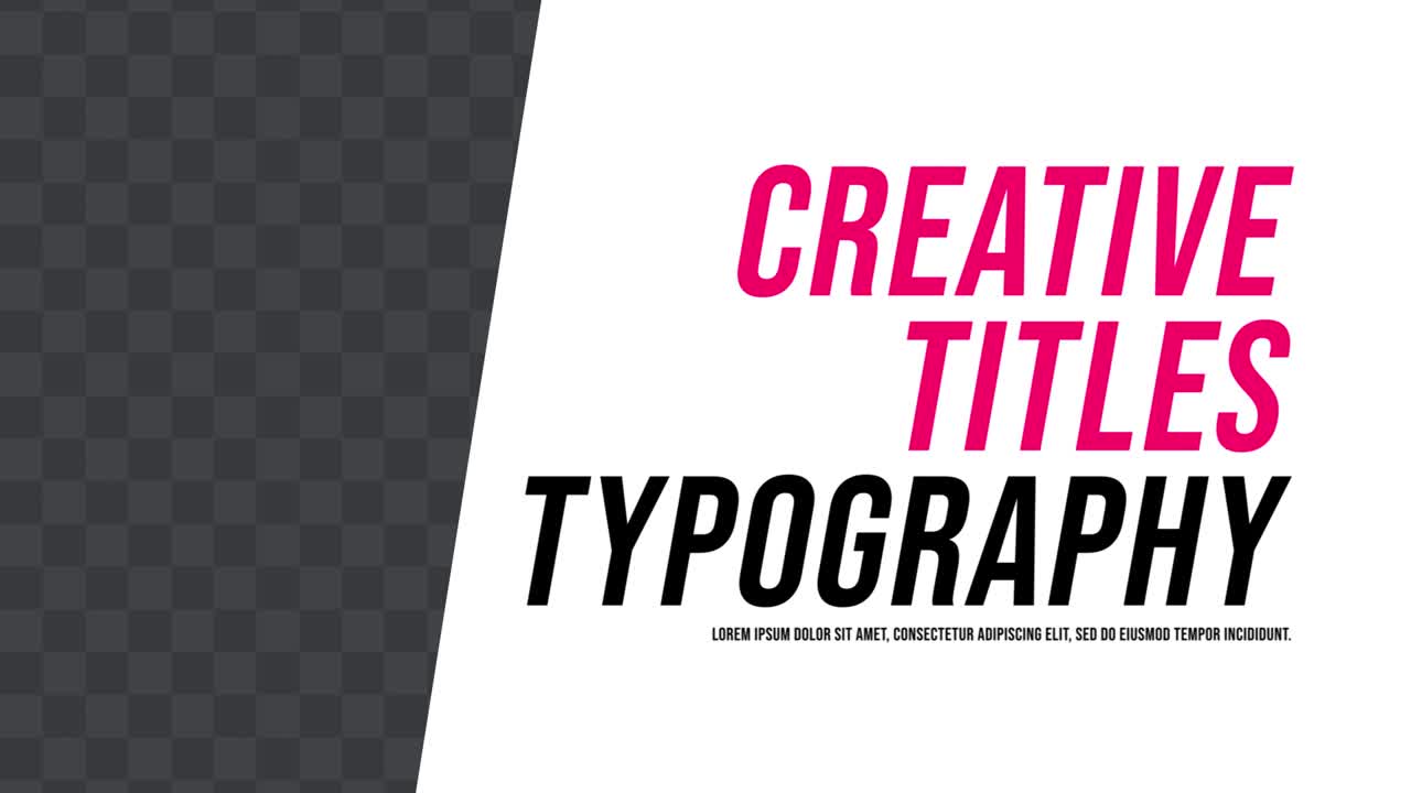 Titles Transitions 01 Adobe After Effects 2023 Resolution 3840×2160