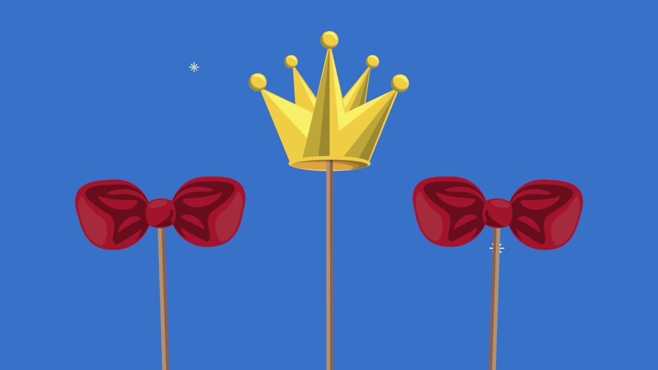 king crown and bowties accessories
