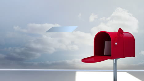 buzón rojo