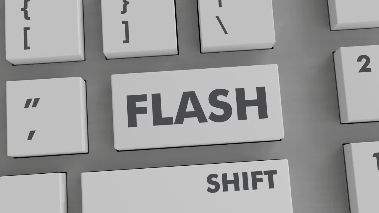 pulsación del botón de flash en el teclado