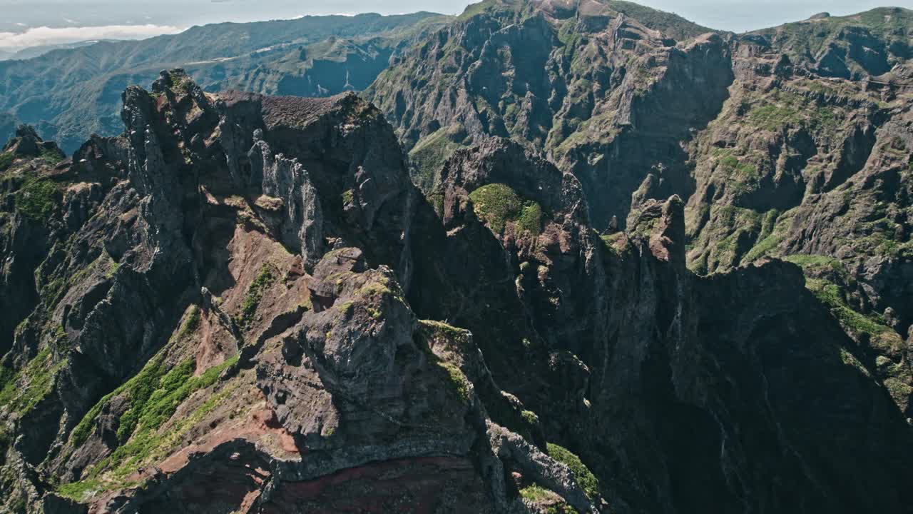 마데라, 산을 날아다니는, pico ruivo 근처의 pr1, 하이킹, 드론