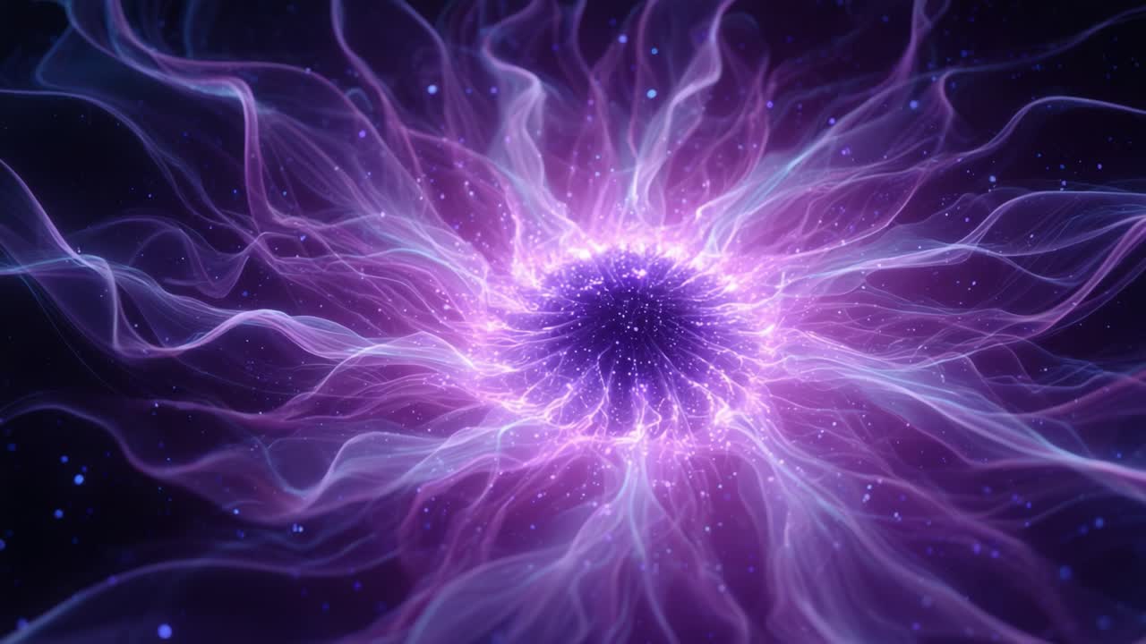 A Stunning Visualization of Energy Flow: Captivating Cosmic Sphere Surrounded by Ethereal Tendrils of Light and Color, Creating a Hypnotic Cosmic Dance of Vibrance and Mystique