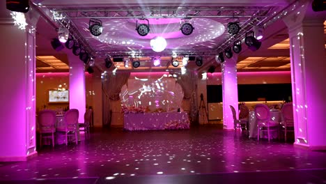 disco ball, view from below, from the disco ball beams, stage light, mirror ball