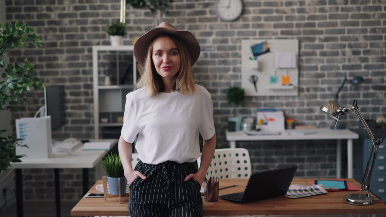 Woman in Office Portrait