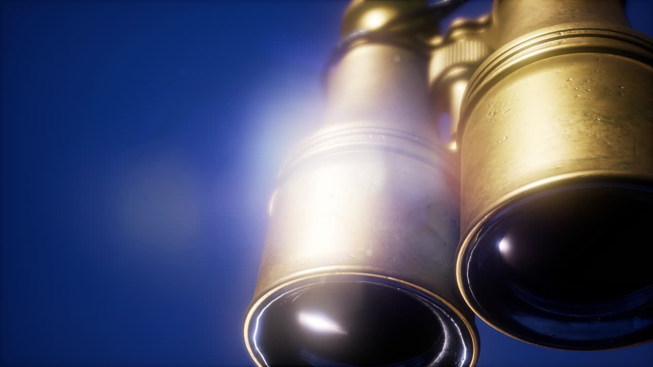 los viejos binoculares militares voladores