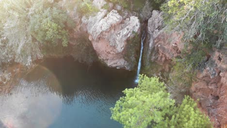 Pego-do-Inferno-waterfall,-Tavira,-Algarve