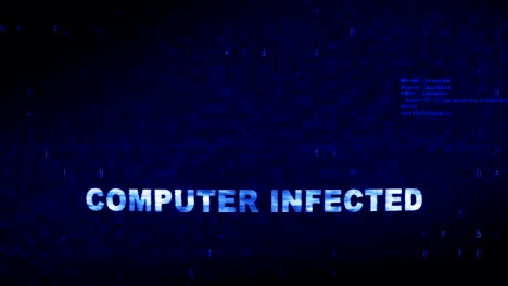 Computer Infected Text Digital Noise Twitch Glitch Distortion Effect Error Animation.