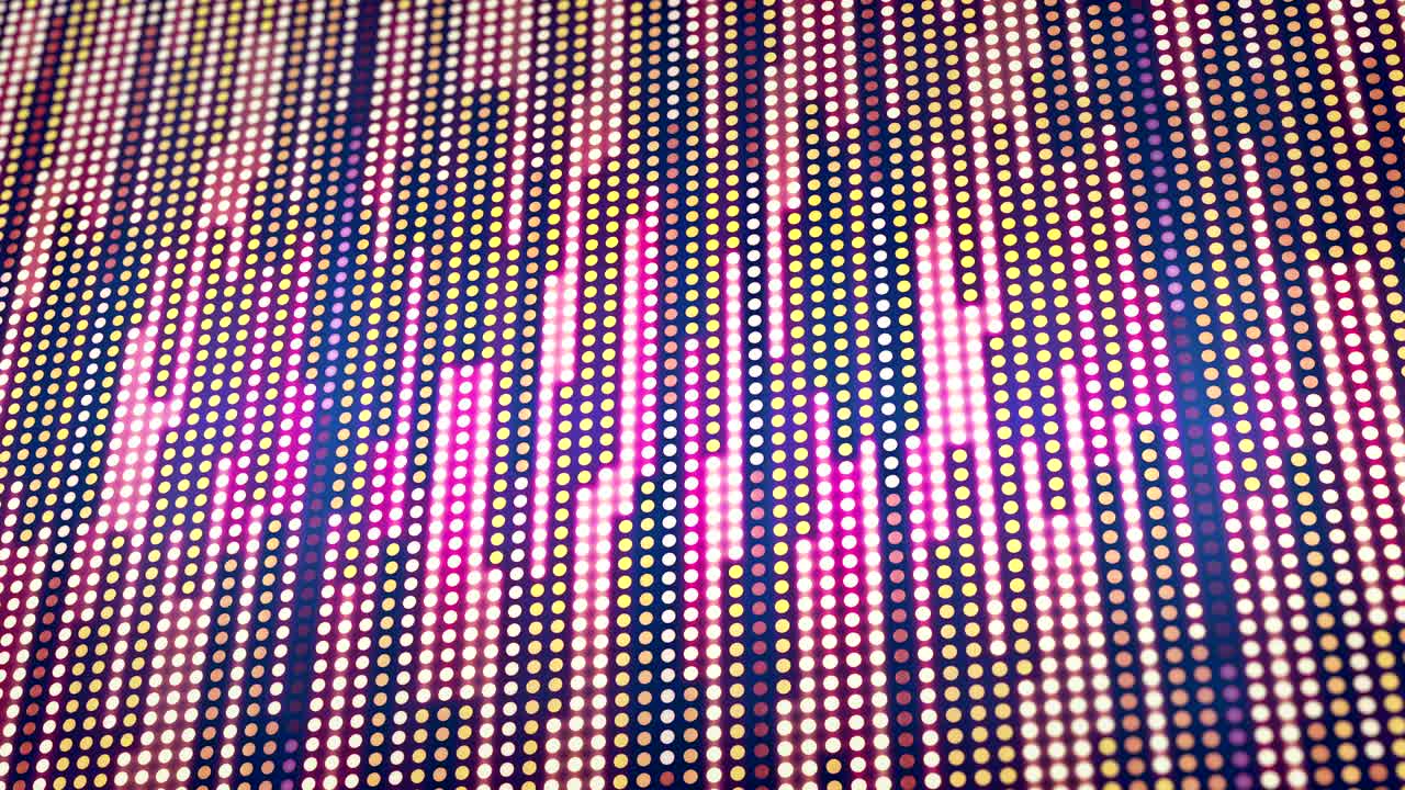 Seamless dots pattern. Loop abstract halftone motion background.