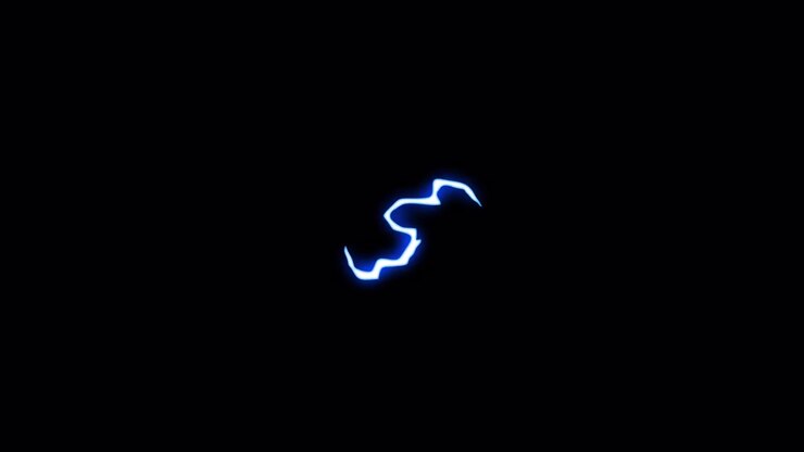 Effetto dinamico di fulmine blu