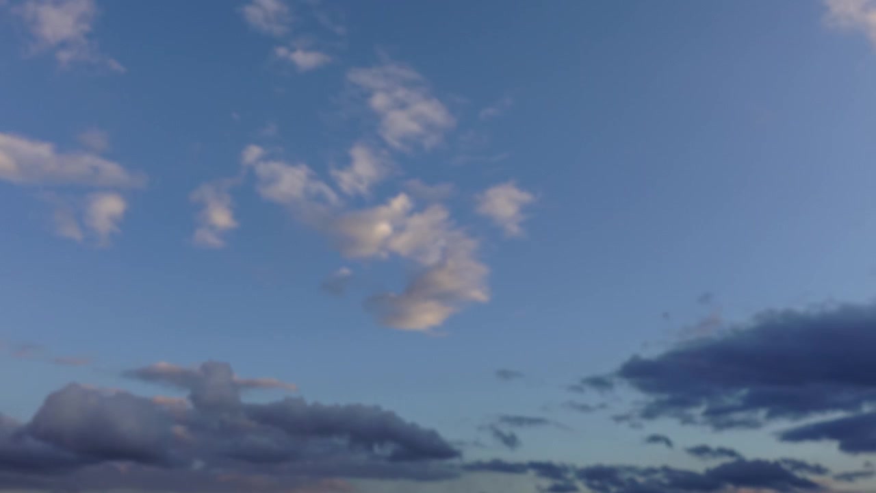 Clouds in the sky. Shooting of Time lapse.