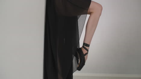 ballerina in a black dress
