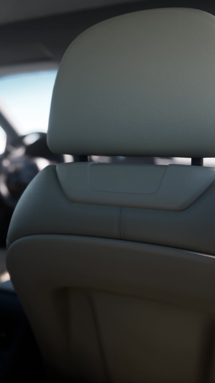 primer plano de un asiento trasero de un automóvil