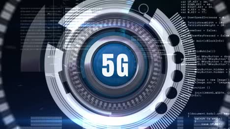 el botón 5g emite luz.