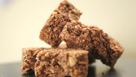 barras de granola de chocolate