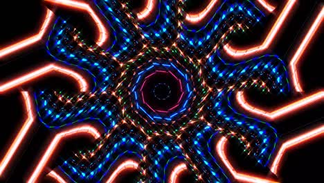 movimiento de onda de línea, colorido, sobre un fondo negro