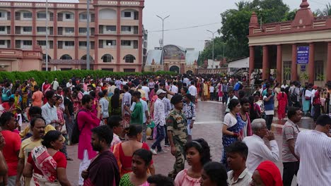 on the eve of durga puja, hindus gather at ganges for bathing and tarpan on mahalaya day.
