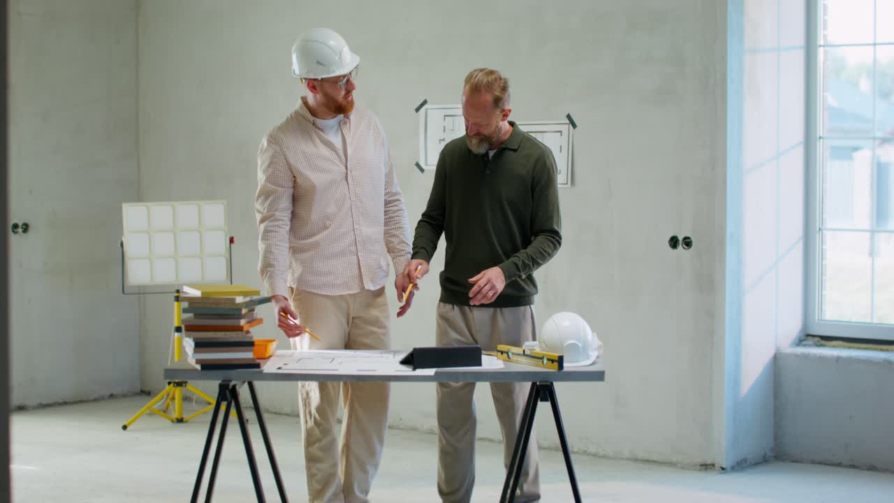 reunión de proyectos de construcción