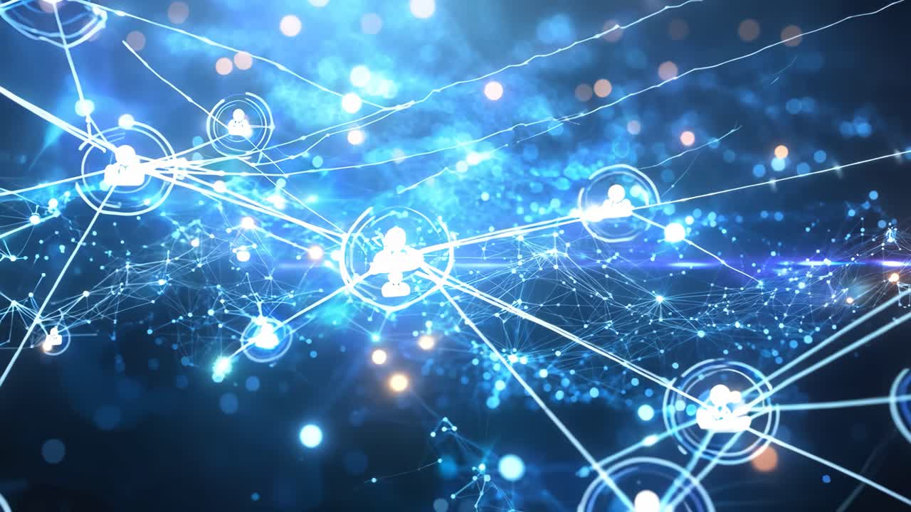 A blue and yellow starry sky with a lot of light. The sky is filled with many small stars and the light is scattered all over the sky