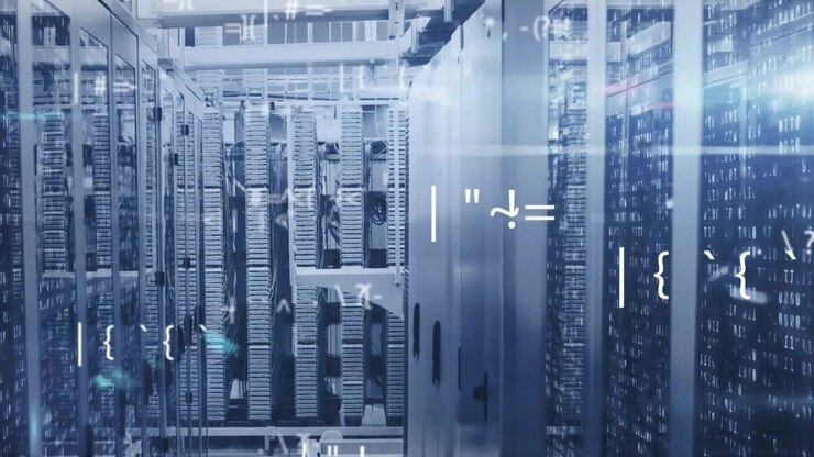 Animation of data processing over computer servers
