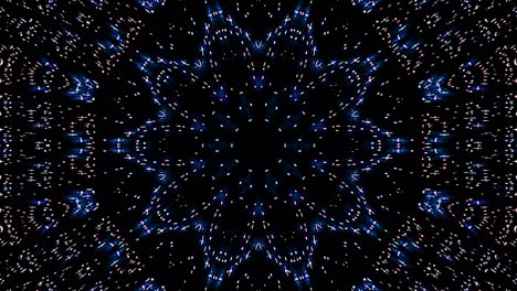 Abstract Kaleidoscope pattern with full colors. Magic mandala. 4k