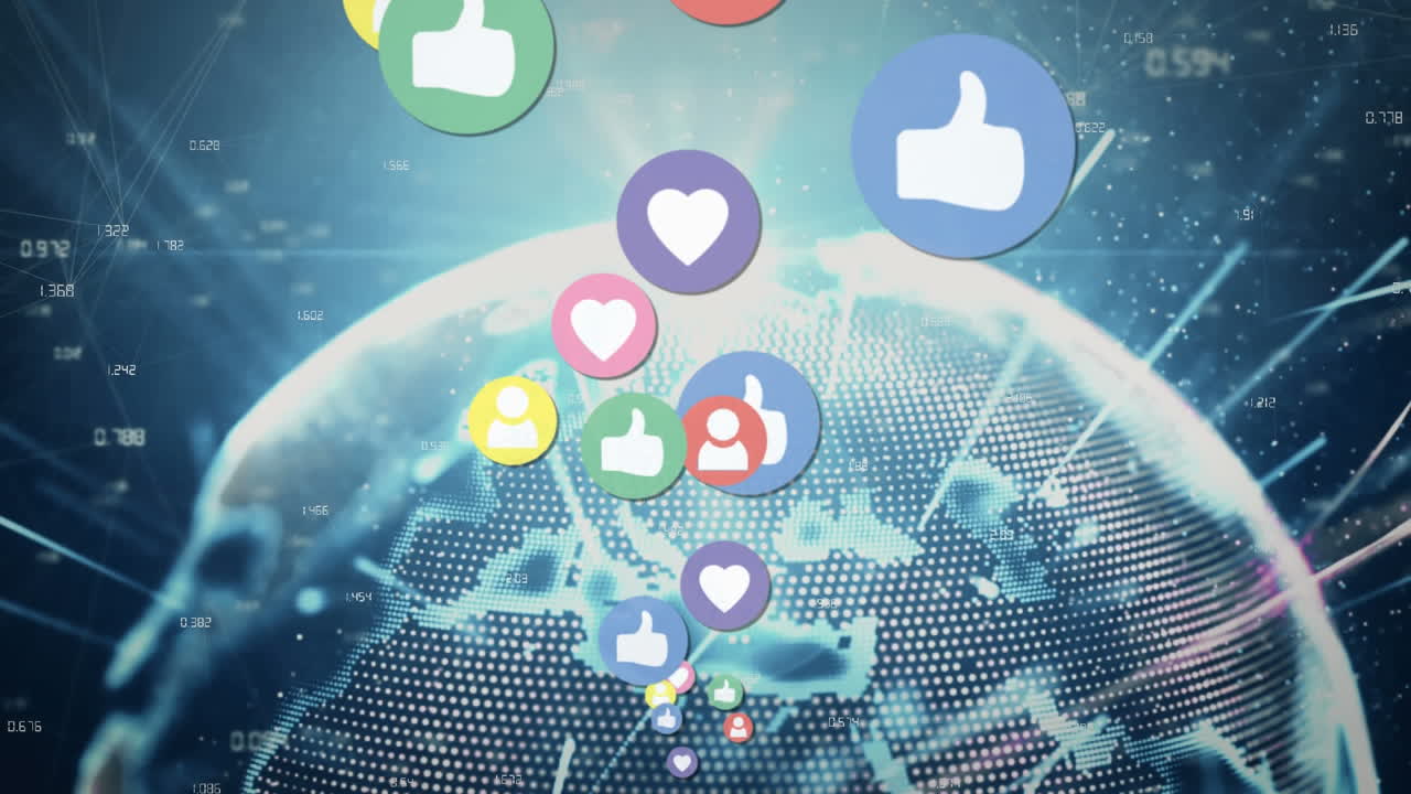 Global social media popularity