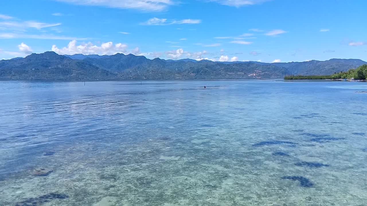 Scenery of Karampuang island sea