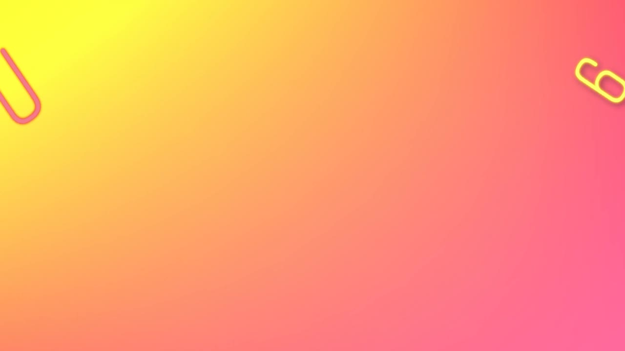 animación digital de múltiples números y alfabetos cambiantes contra el fondo de gradiente naranja y amarillo