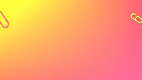 animación digital de múltiples números y alfabetos cambiantes contra el fondo de gradiente naranja y amarillo