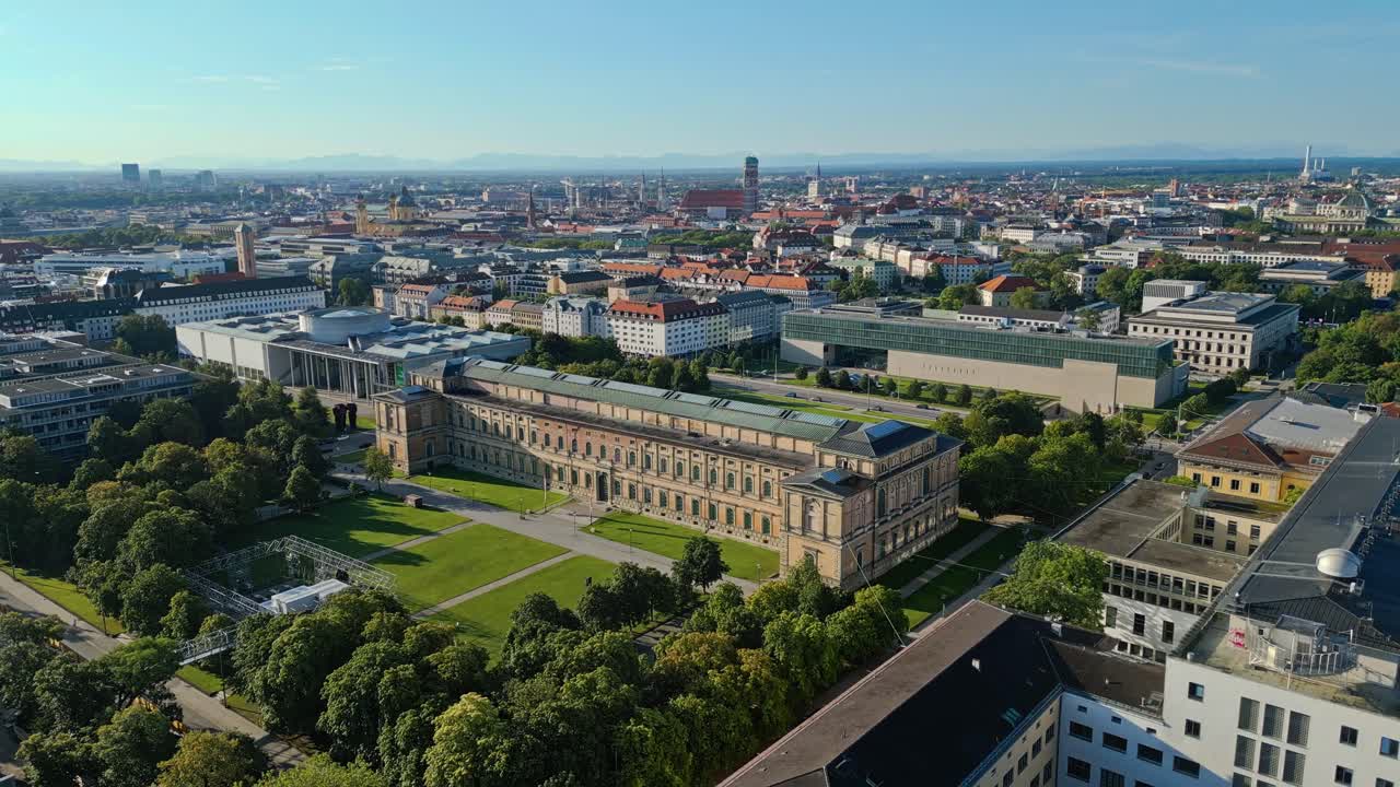 니히, 독일, 시내, 광범위한 설립 드론, 여름 날