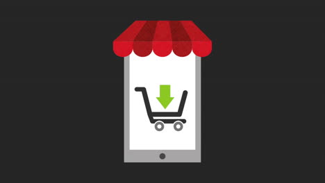 icono de la aplicación de compras para móviles