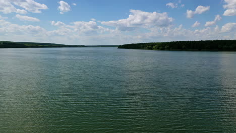 aerial view over river. beautiful natural scenery of river