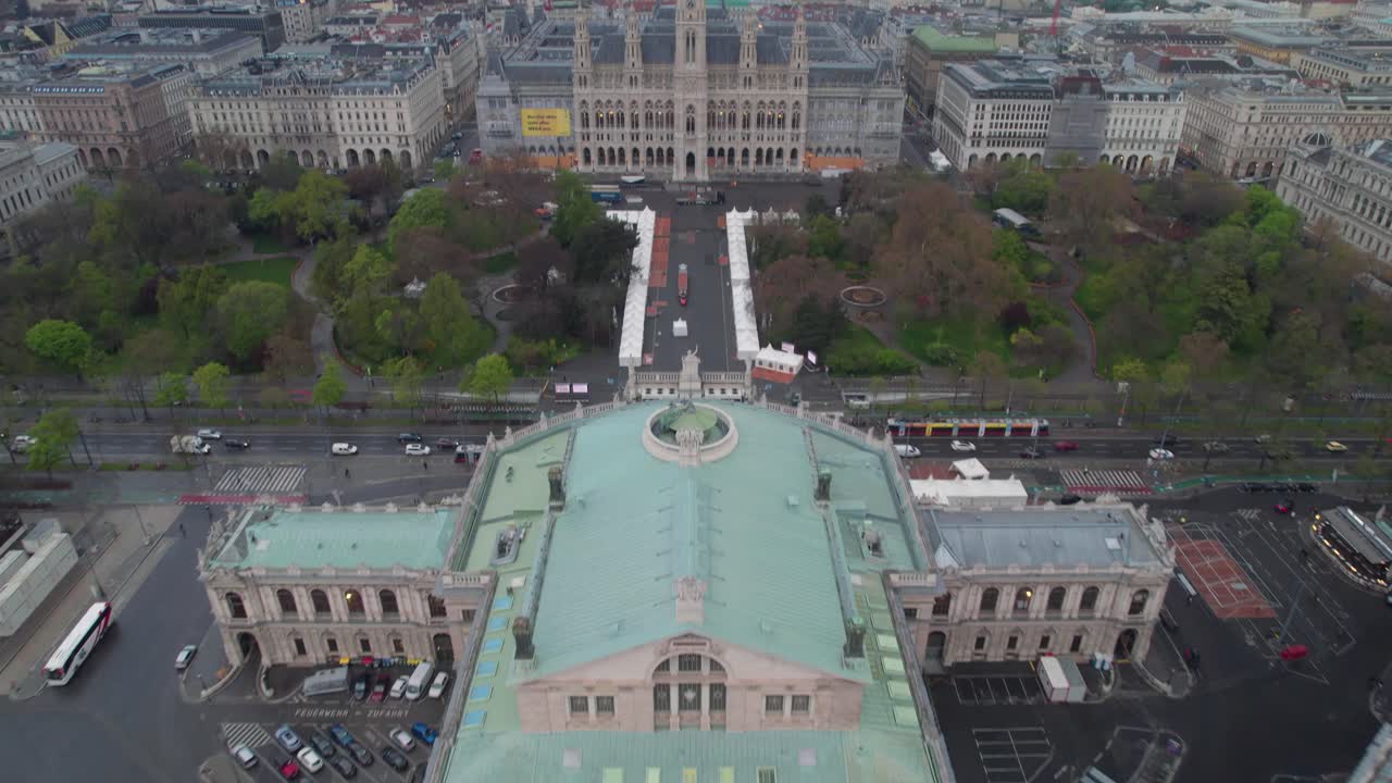 ópera estatal de viena al anochecer, viena, austria