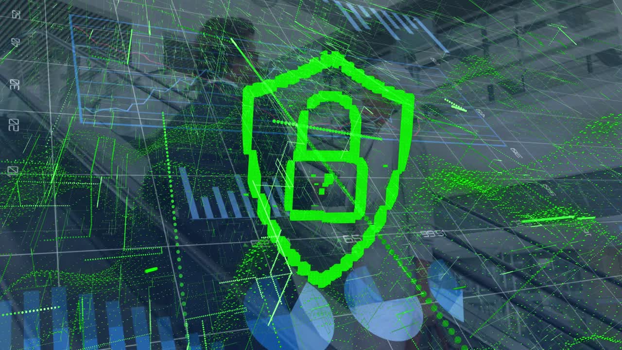 다양한 사업자들에 대한 데이터 처리의 애니메이션