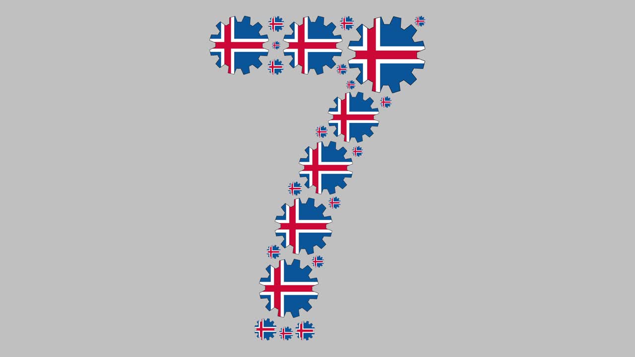 número siete de islandia