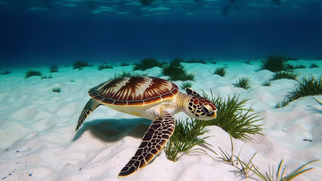 Sea Turtle Underwater