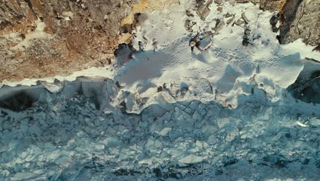 experiencia aérea en el hielo de baikal
