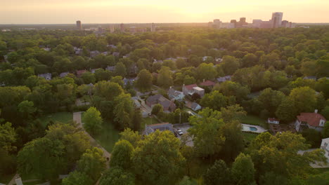 overhead clayton neighborhood in st