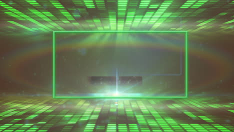 animación de puntos que se mueven sobre las formas