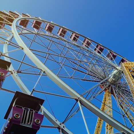 ferris wheel at amusement park. big wheel