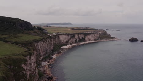 irish coastline cliffs and ocean view