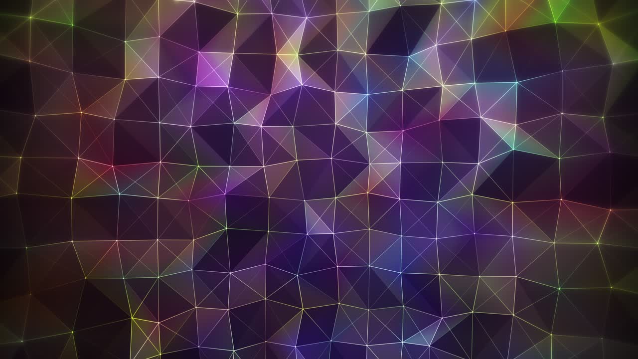 el plexo abstracto las formas de color el bucle de animación